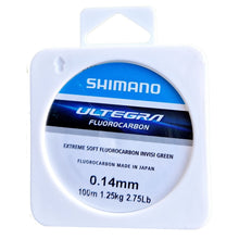Load image into Gallery viewer, Shimano Ultegra Fluorocarbon – 100m/75m (Invisi‑Green Soft Fluorocarbon)