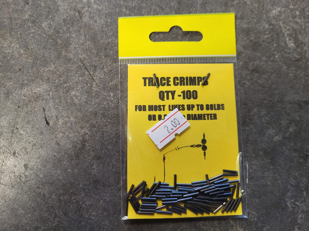 Trace Crimps – Qty 100 (For Mono up to 0.8mm / 80lb)
