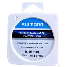 Load image into Gallery viewer, Shimano Ultegra Fluorocarbon – 100m/75m (Invisi‑Green Soft Fluorocarbon)