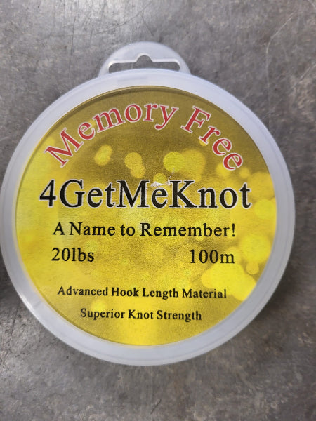 4GetMeKnot Hooklength Material 100m (Memory Free Rig Line)