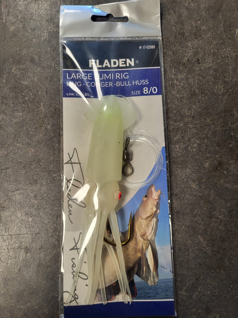 Fladen Large Lumi Rig – Ling, Conger & Bull Huss (250 lb, Size 8/0)