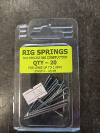 Rig Springs – Precise Rig Construction (Lines up to 1.0 mm, 20‑Pack)