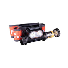 Load image into Gallery viewer, Fenix HM65R‑T V2.0 – 1600 Lumen Dual‑Beam Magnesium Headlamp (Black / Orange Band)
