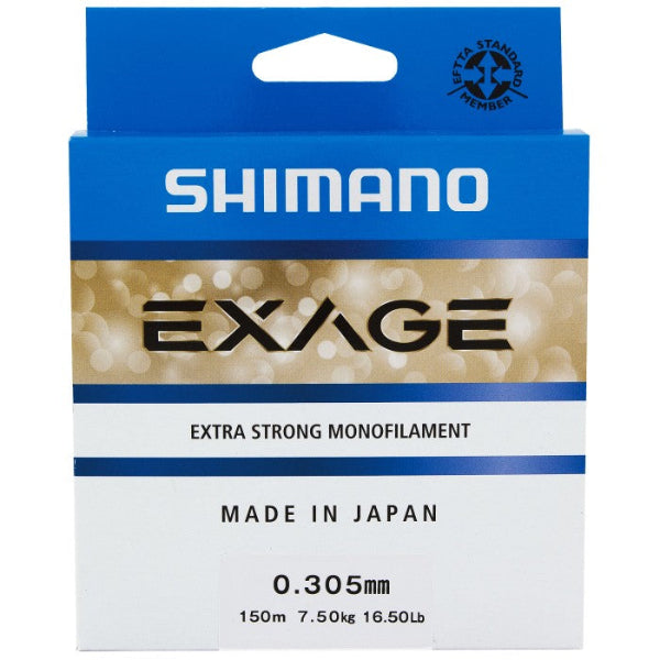 Shimano Exage Monofilament – 150m/300m (Extra Strong Mono)