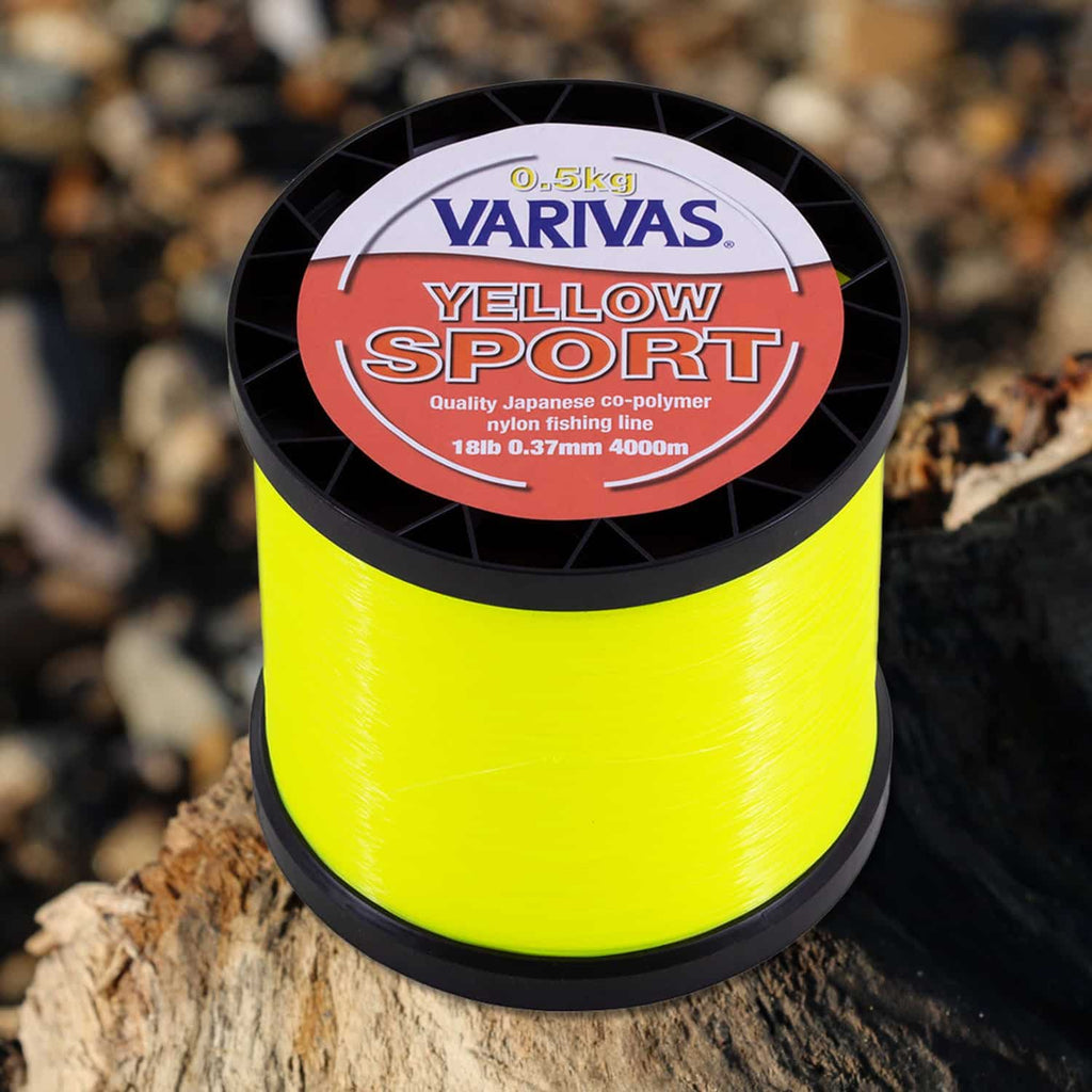 Varivas Yellow Sport Line – 1/2kg – Hi-Viz Bulk Casting Line
