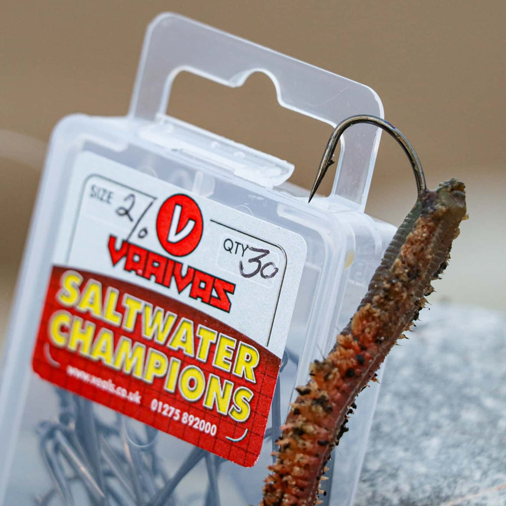 Varivas Saltwater Champions Hooks (Box) – Long Shank Flatfish Pattern