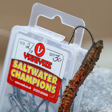 Load image into Gallery viewer, Varivas Saltwater Champions Hooks (Box) – Long Shank Flatfish Pattern