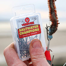 Load image into Gallery viewer, Varivas Saltwater Champions Hooks (Box) – Long Shank Flatfish Pattern