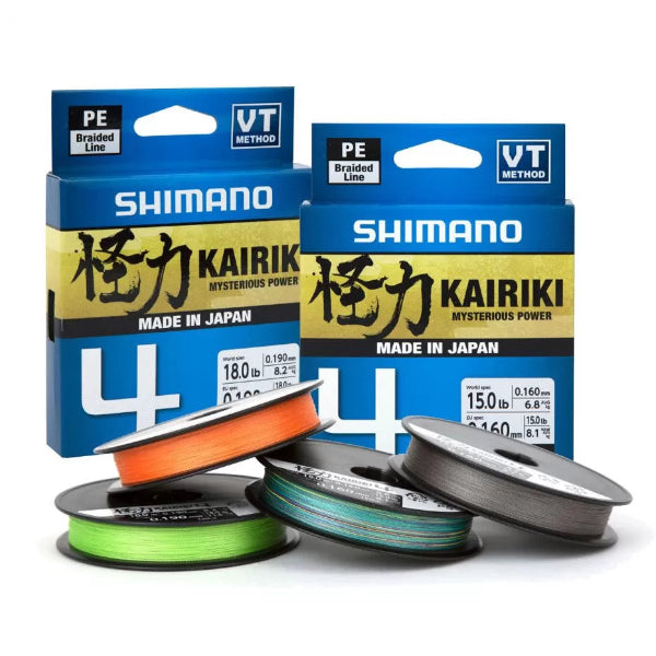Shimano Kairiki 4 Braid – 300m (Multi‑Colour)
