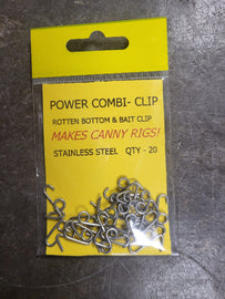 Power Combi‑Clip – Qty 20 (Stainless Steel Rig Clip)