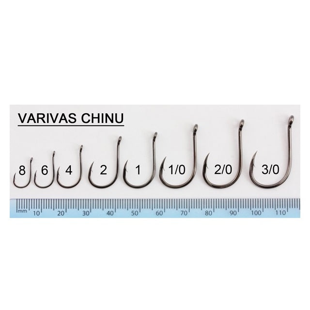 Varivas Chinu Fishing Hooks – Offset Short Shank Crab Hooks
