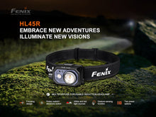 Load image into Gallery viewer, Fenix HL45R – 1000 Lumen Focusable Headlamp (White + Red LEDs)