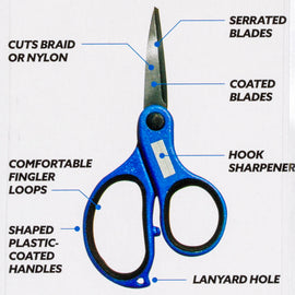 Seadra MULTI-ECO Scissors – Compact Rig Prep and Hook Sharpener