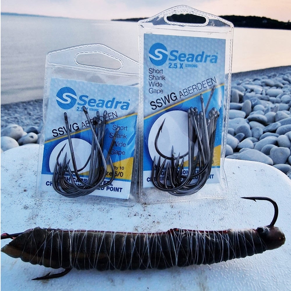 Seadra SSWG Aberdeen Hook – Wide Gape Short Shank for Big Fish