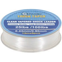 Load image into Gallery viewer, Seadra Tough Taper Tapered Shock Leader Fishing Line – Mist Yellow – Premium Casting Leader