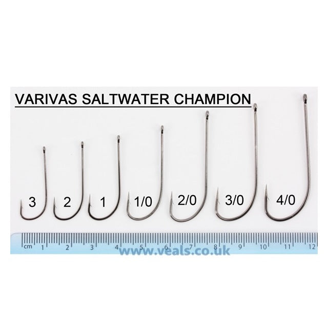 Varivas Saltwater Champions Hooks (Box) – Long Shank Flatfish Pattern