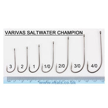 Load image into Gallery viewer, Varivas Saltwater Champions Hooks (Box) – Long Shank Flatfish Pattern