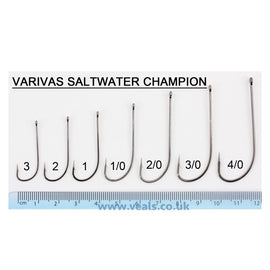 Varivas Saltwater Champions Hooks (Box) – Long Shank Flatfish Pattern