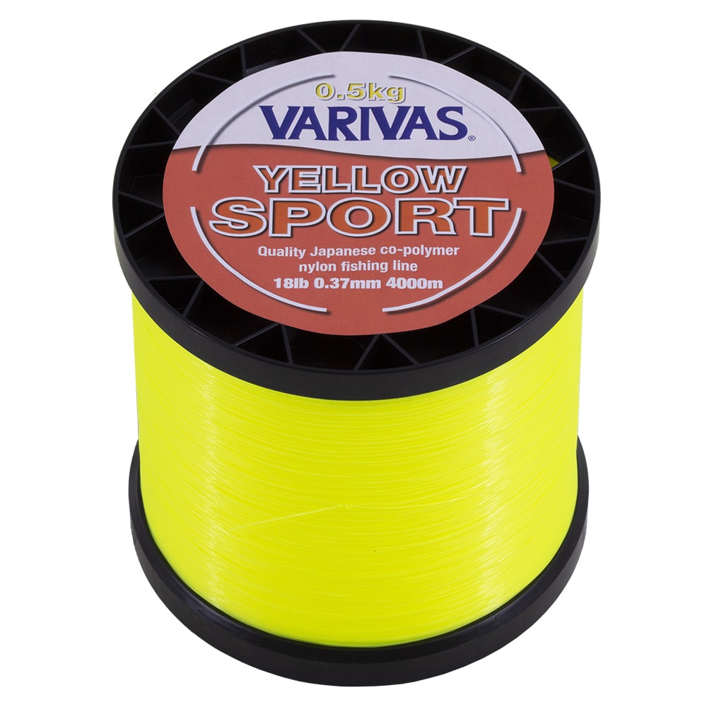 Varivas Yellow Sport Line – 1/2kg – Hi-Viz Bulk Casting Line
